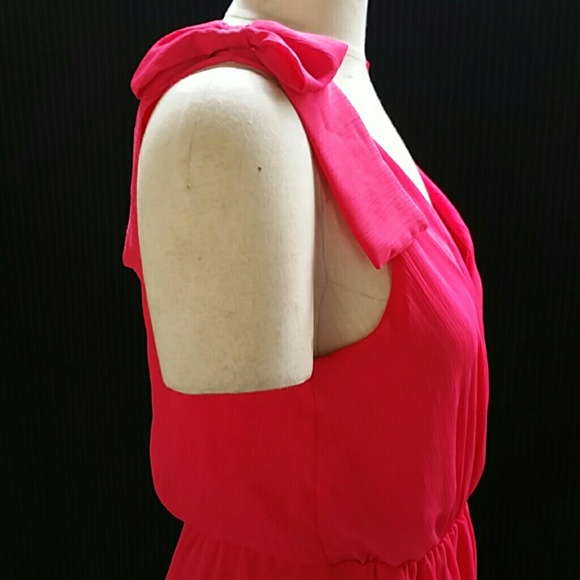 GB Giannini Bini Pink Bow Shoulder Romper - Picture 6 of 8